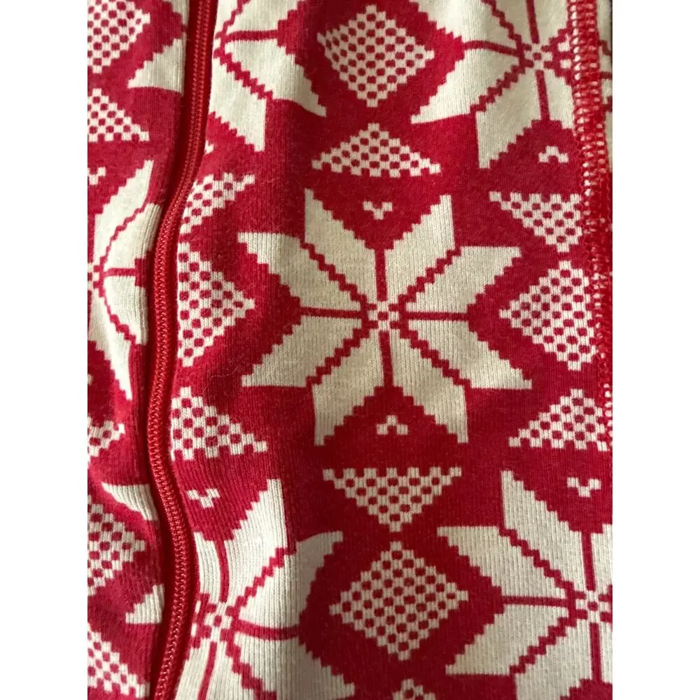 Hanna Andersson Bundle of 2 Winter Snowflake Print Sleepers PJs 18-24 months